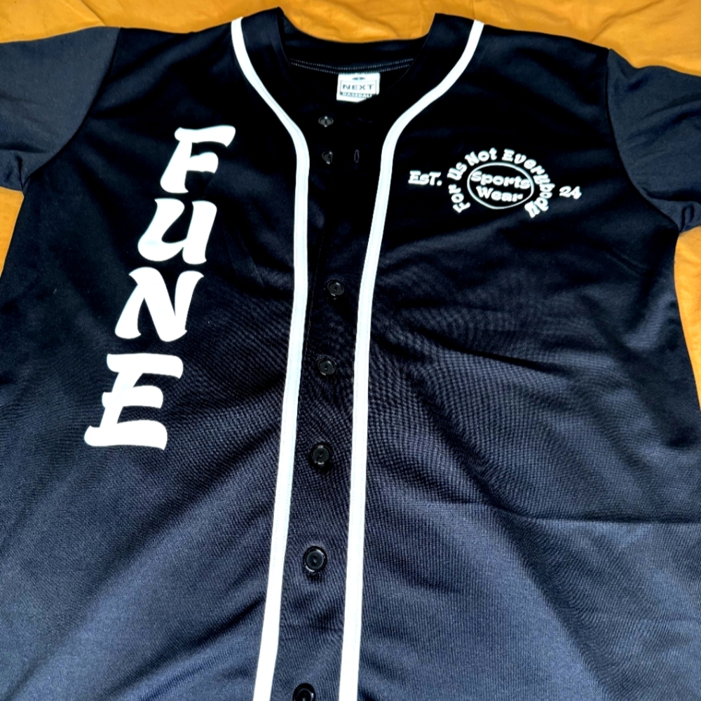 NWT F.U.N.E BASEBALL JERSEY